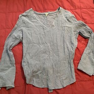 Treasure & Bond 
Light Blue Striped Blouse